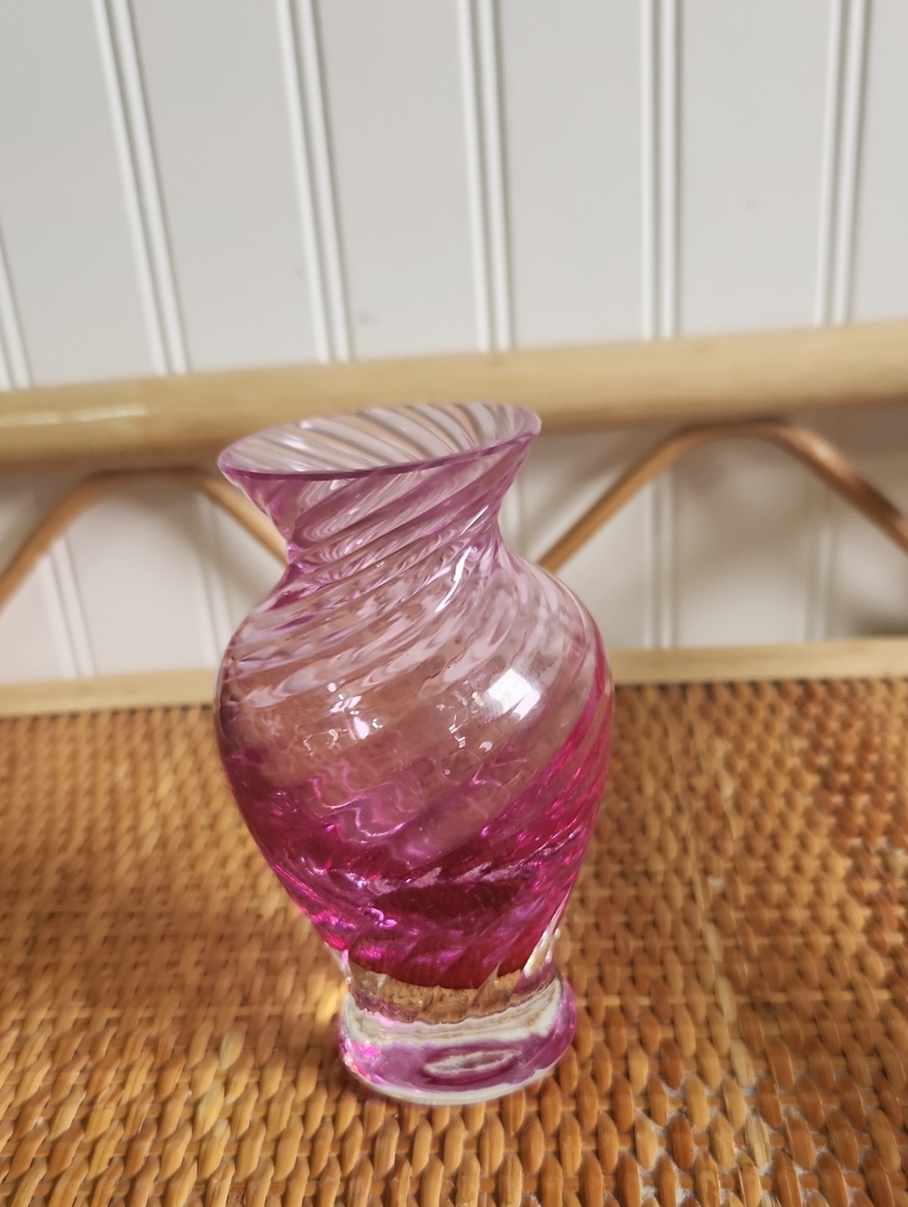 Cranberry Glass Vase